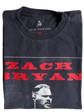 Zach Bryan Quittin’ Time Concert Tour T-Shirt (Grey) - Large